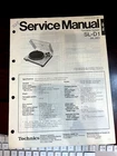 TECHNICS  SL-D1  SLD1 TURNTABLE Repair Service Manual FROM THE USA *ORIGINAL**