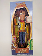 NEW Disney Store Pixar Toy Story Sheriff Woody Doll Action Figure 15" Talking