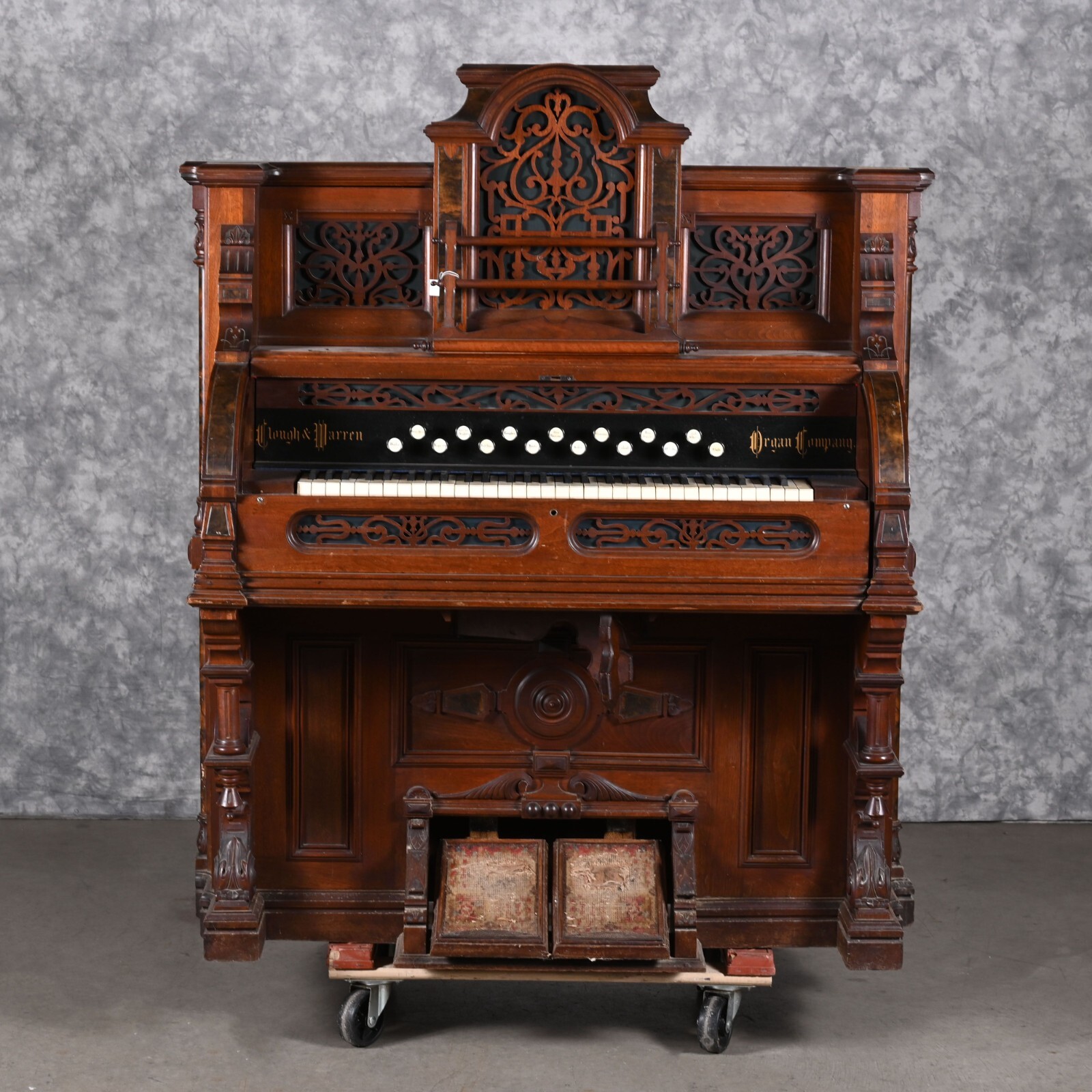 Antique Clough & Warren Pump Reed Organ