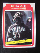 1980 TOPPS STAR WARS EMPIRE STRIKES BACK STAR FILE #10 EX/EX DARTH VADER NICE