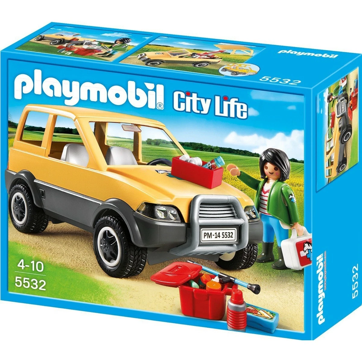 Playmobil vet store car