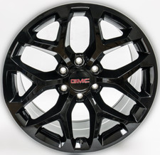 4 NEW GMC Sierra Yukon XL Denali Gloss Black Snowflake 22” Wheels Rims 5668