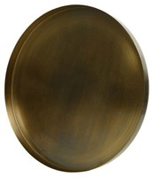 Deko-Tablett Kerzentablett Tablett Dekotablett Eisen Goldgelb Ø 36 Cm