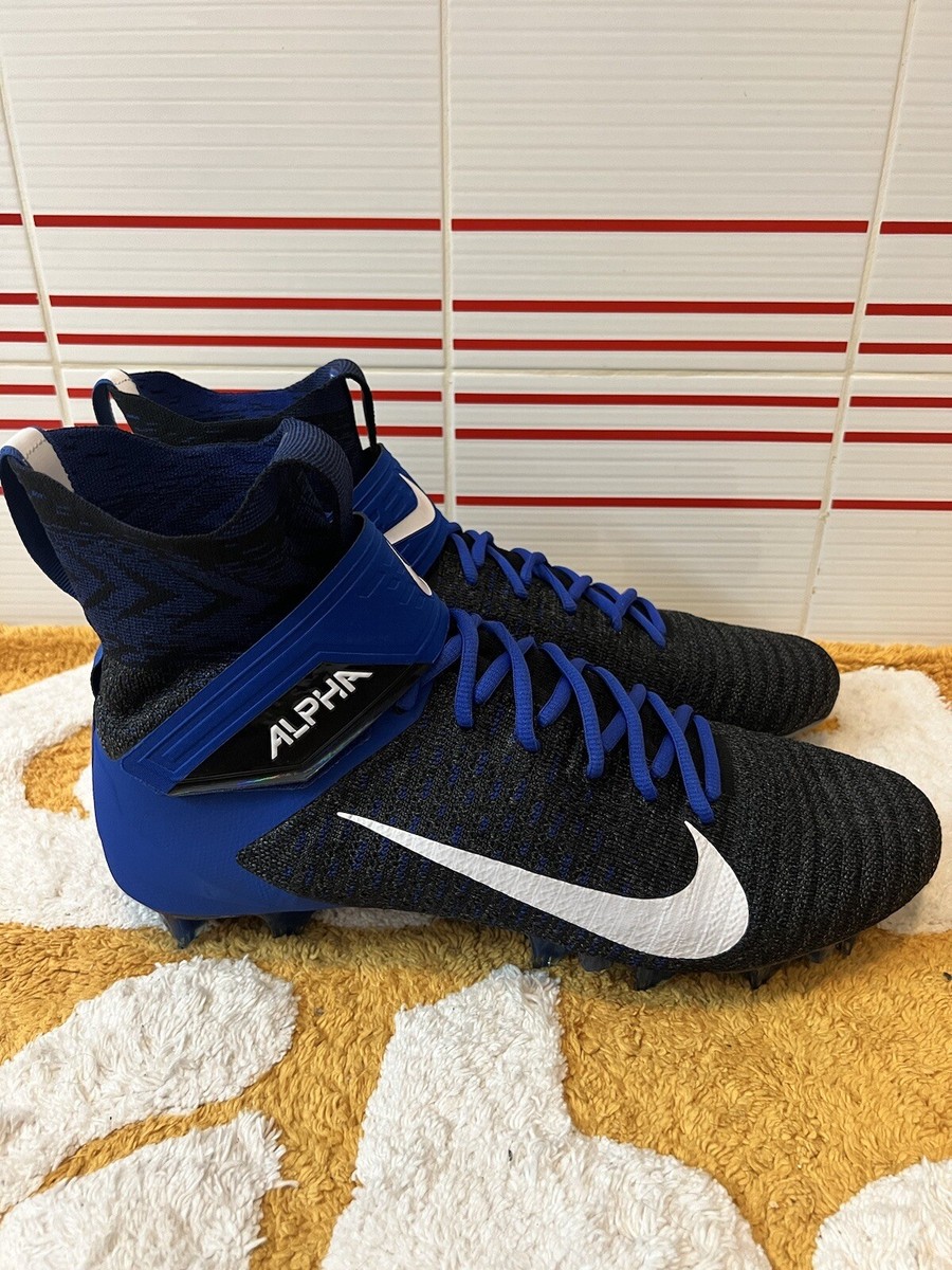 Nike Alpha Menace Elite 2 Mid Mens Football Cleats Blue BV2077-007 NEW Size 13 Nike Alpha Menace Elite 2 Mid Mens Football Cleats Blue  main image 3