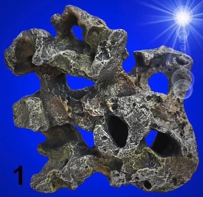 EUROPET Aquarium Deko 🐟 PFLANZSTEIN GROß 🐟 Loch Felsen Terrarium Dekoration Zubehör