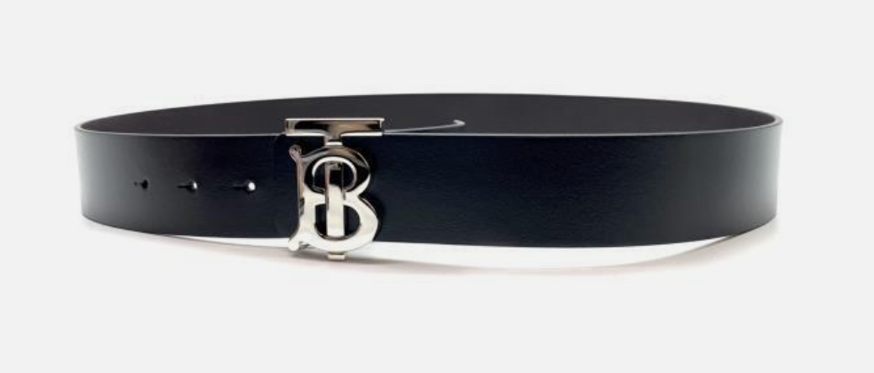 NEW W TAGS BURBERRY TB Logo BUCKLE REVERSILE BLACK/BROWN MEN'S