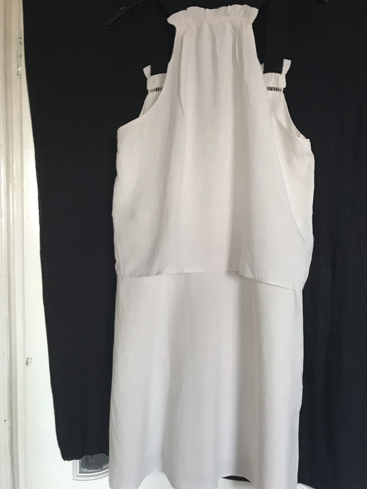 OFF WHITE Abito donna Mangoe a strati bianco sporco taglia small