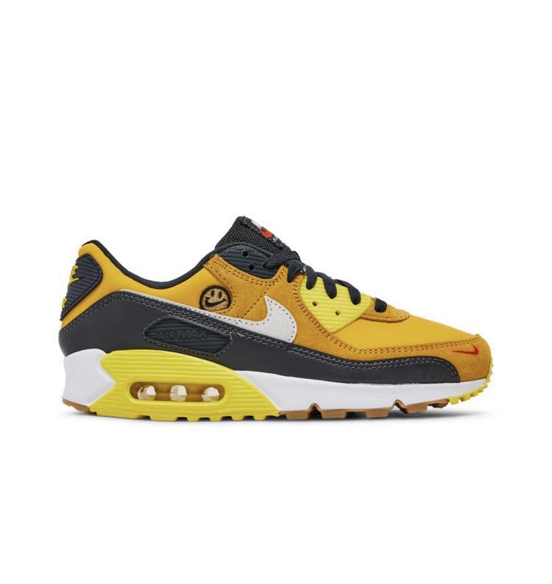 nike air max 90 se ankle chain yellow sneakers