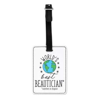 World's Best Kosmetiker Optischer Gepäck Tag Koffer Tasche Favorit Beauty Salon