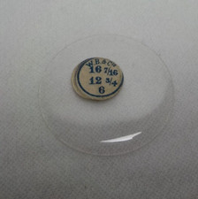 GLASS POCKET WATCH CRYSTAL HUNTER CASE SIZE 16 7/16 H 6 REPLACEMENT PART 156