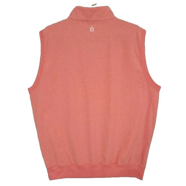 Chaleco de golf Turtleson para hombre 1/4 cremallera para hombre grande rosa bordado logotipo rendimiento Foto 2 de 4