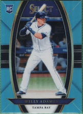 2018 Panini Select Willy Adames #24 Aqua Prizm Rookie /299