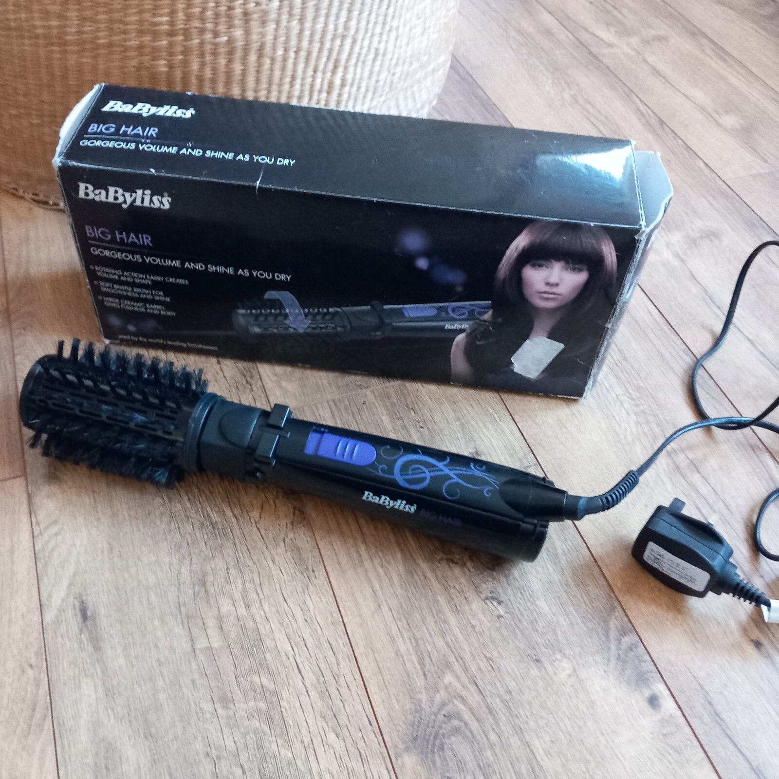 Babyliss Big Hair Rotating Hot Air Brush 2775U Volume Body Fullness eBay