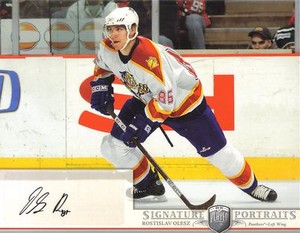 2006-07 BAP PORTRAITS - ROSTISLAV OLESZ 8 X 10 AUTOGRAPHED PHOTO