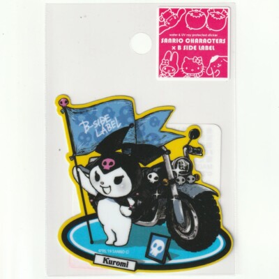 SANRIO x B-Side Label Sticker Kuromi and Motorcycle Japanese Anime