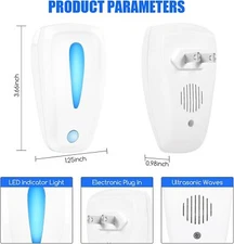6 Packs Ultrasonic Electronic Insect Repellent Indoor Pest Control