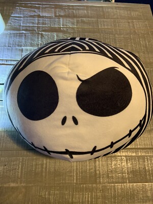 Nightmare Before Christmas 12'' Jack Skellington Head Pillow Plushie Halloween