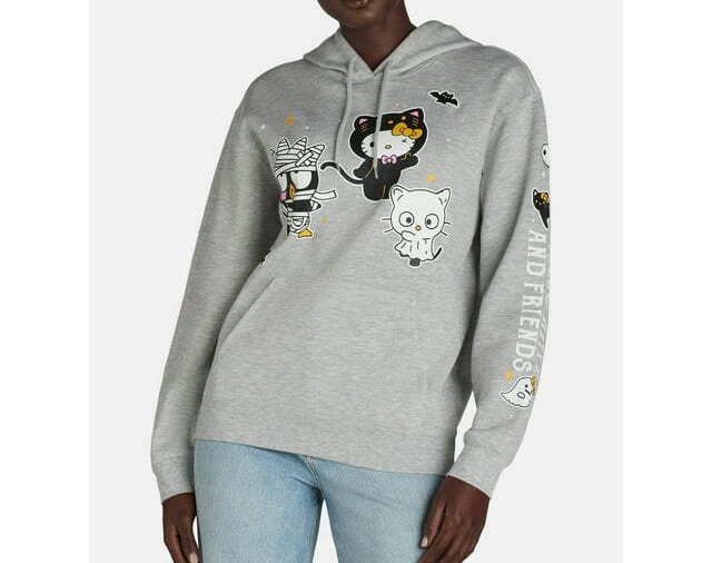 Hello Kitty Women's Halloween Graphic Hoodie Sweatshirt Heather