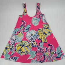 Lilly Pulitzer Dress Women’s XS Carmel Pink Swept By The Tides Floral Sleeveless