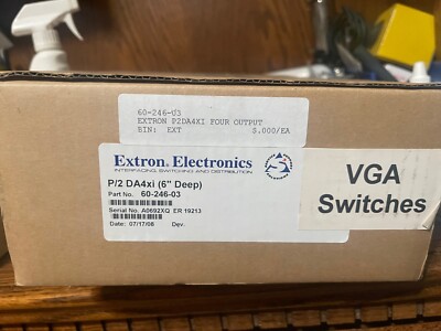 EXTRON P/2 DA4Xi 60-246-03 Four Output VGA Distribution Amplifier