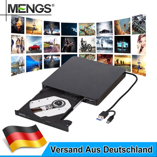 Externes DVD Laufwerk USB 3.0 Brenner Slim CD DVD-RW Brenner für PC Laptop NEU - Bild 5 von 11