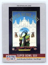 1990 Pro Set Super Bowl 22 Super Bowl 22 VERY  NICE CARD FRESH PULL