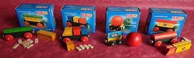 4er Set, Wagen, Holzeisenbahn, Brio, Heros, Eichhorn, Playgo, Steckstäbi