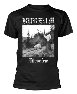 B**zum Filosofem White Print Black T-