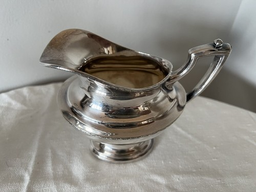Vintage Wallace EPNS 4-teiliges versilbertes Teekanne Set silber gelötete Basis Art Deco - Bild 8 von 9