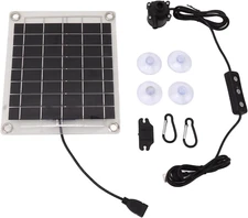 DIY Solar Water Pump Kit for Water Feature Outdoor, 20W Panel Water Pump for Bir