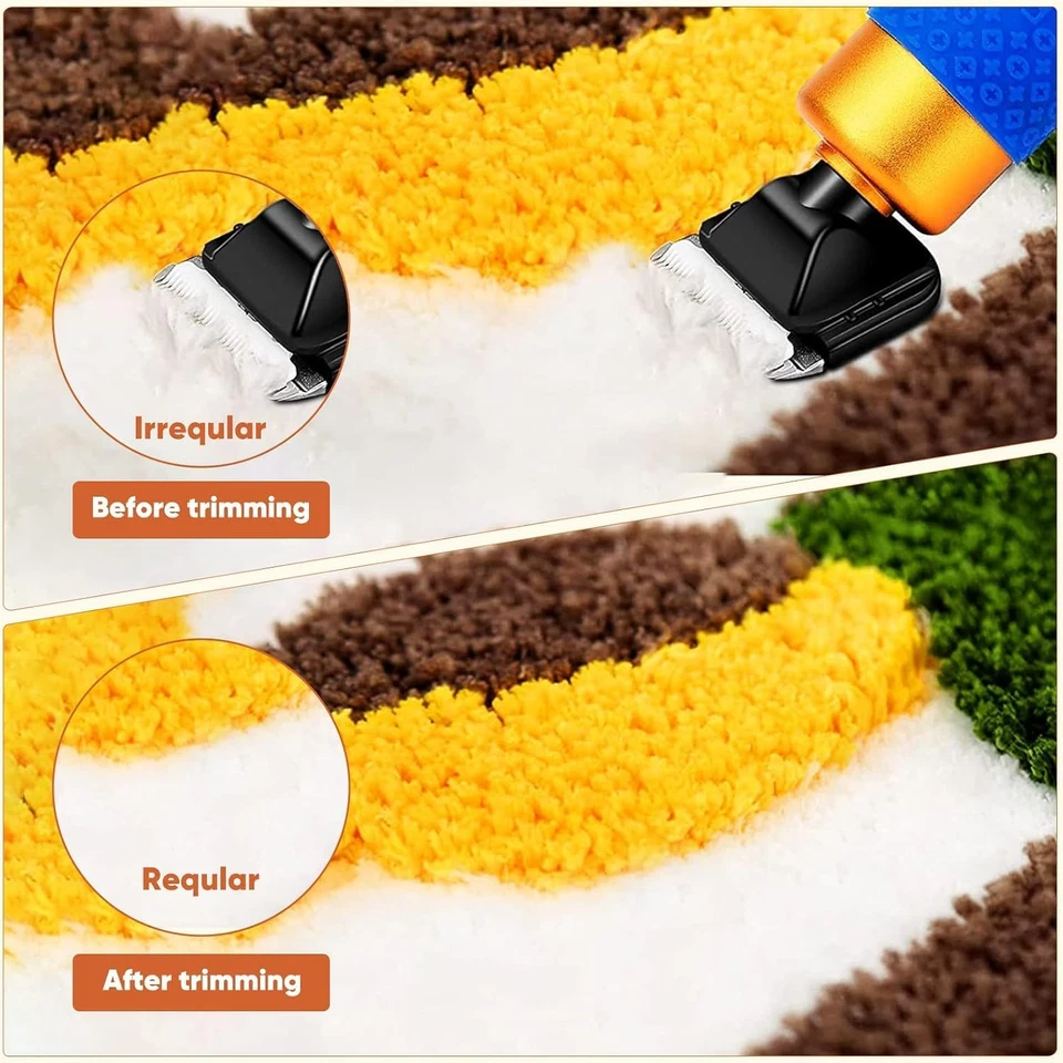 Aomdom Carpet Trimmer 200W Rasoio Tufting Velocità Regolabile Tosatrice Tufting - Immagine 2 di 4