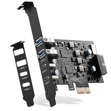 USB PCIe Card PCI Express to 6 Ports 2X Type A,2X USB C, with 2 USB A,2 USB C