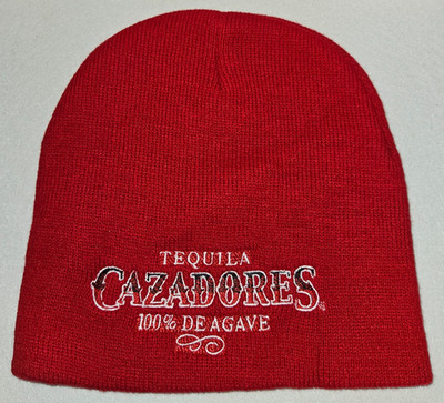 Tequila Cazadores 100% De Agave, Red Beanie Cap. Brand New, 2007, 100% Acrylic.