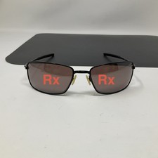 OAKLEY Square Wire Sunglasses Polished Black OO4075 No Lenses Read