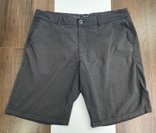 Hang Ten Mens Size 8 Gray Swim Trunks Board Shorts Bathing Suite Drawstring