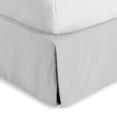 Bare Home Double Brushed Bed Skirt: Pleated, Easy Fit, 15'' Deep