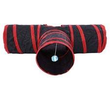 Pet Cat Tunnel, Foldable 3 Way Cat Play Tunnel Toy Indoor/Outdoor