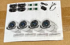 Zosi 1080P Digital Bullet Camera - White (Four Pack) 4AK-2612B-WS-US  NEW IN BOX