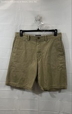 Banana Republic Men's Tan Chino Shorts Flat Front Cotton Sz 34