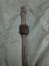 Apple Smart Watch 44mm Black Aluminum Case Silicone Band Touchscreen