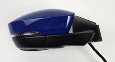 SKODA KAROQ 2019 RIGHT DRIVER WING MIRROR BLUE 11 PIN POWER FOLD OEM 57C857934