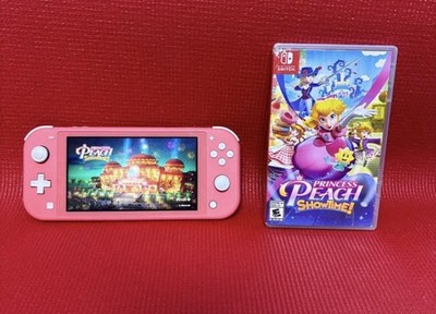 Nintendo Switch Lite Pink Bundle w/ Princess Peach Showtime