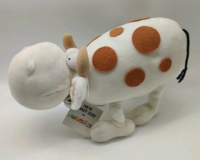Heye CRAZY ZOO by Mordillo Kuh Plüschfigur Stofftier 22 cm Vintage Plüsch beige 