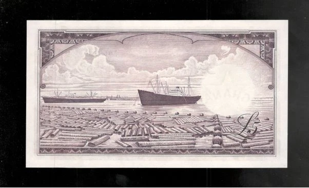 Gana, 1962, £5 libras, P-3d, CRISP aUNC! - Imagem 2 de 3