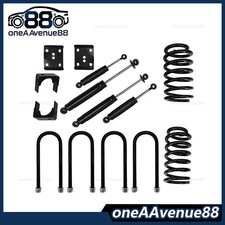 For 73-87 Chevy C10 Gmc C15 Coil Spring Shocks 3 5 Drop Flip Lowering Kit For 73-87 Chevy C10 Gmc C15 Coil Spring Shocks 3 5 Drop Flip Lowering Kit