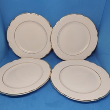 RICHARD GINORI 4 PIATTI DESSERT DOLCE BORDO FILO ORO ANTICO VINTAGE NUMERATI