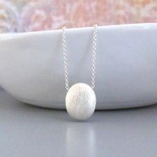 djs Sundance Sterling Silver Drop Pendant Chain Necklace Minimalist Charm