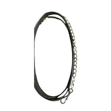 Henri de Rivel Pro Collection Leather Lead with 24" Solid Brass Chain