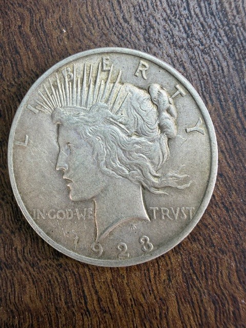 1923-P PEACE DOLLAR circulated, ungraded, business strike, silver, 0.9 fineness