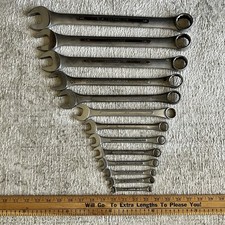 Vintage Sk Lectrolite Combination Wrench Set Of 13 C-10 To C-40 12 Pt Usa